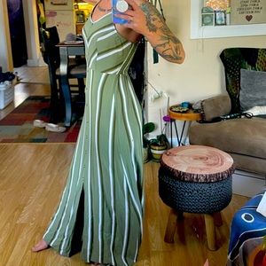 Green and white Max sundress size S